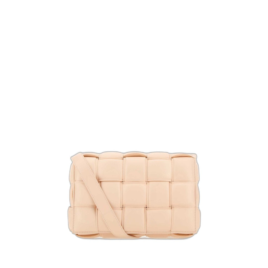 Padded Cassette Crossbody Bag In Blush Melon