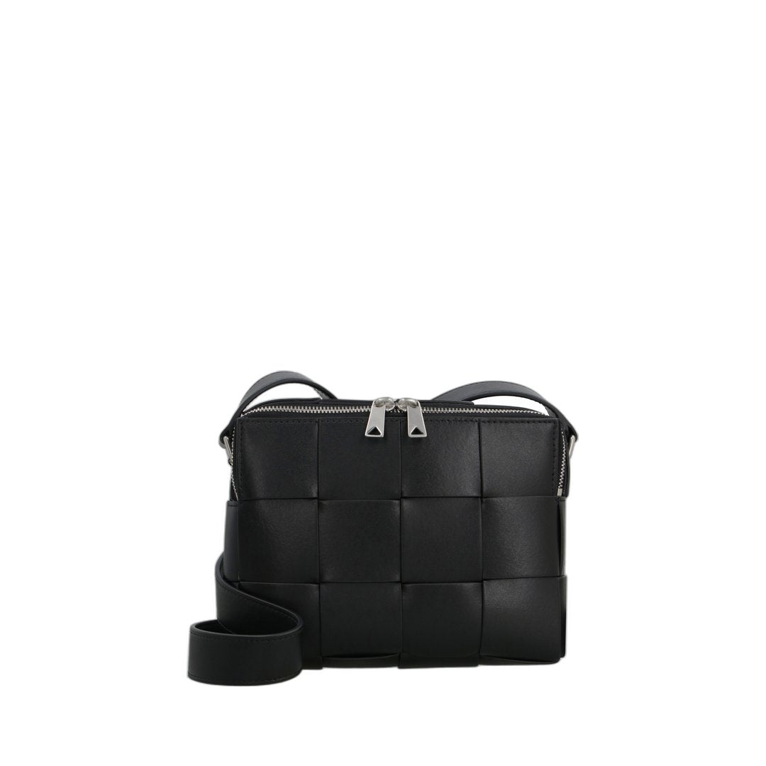 Small Cassette Camera Bag Urban Leather In Black