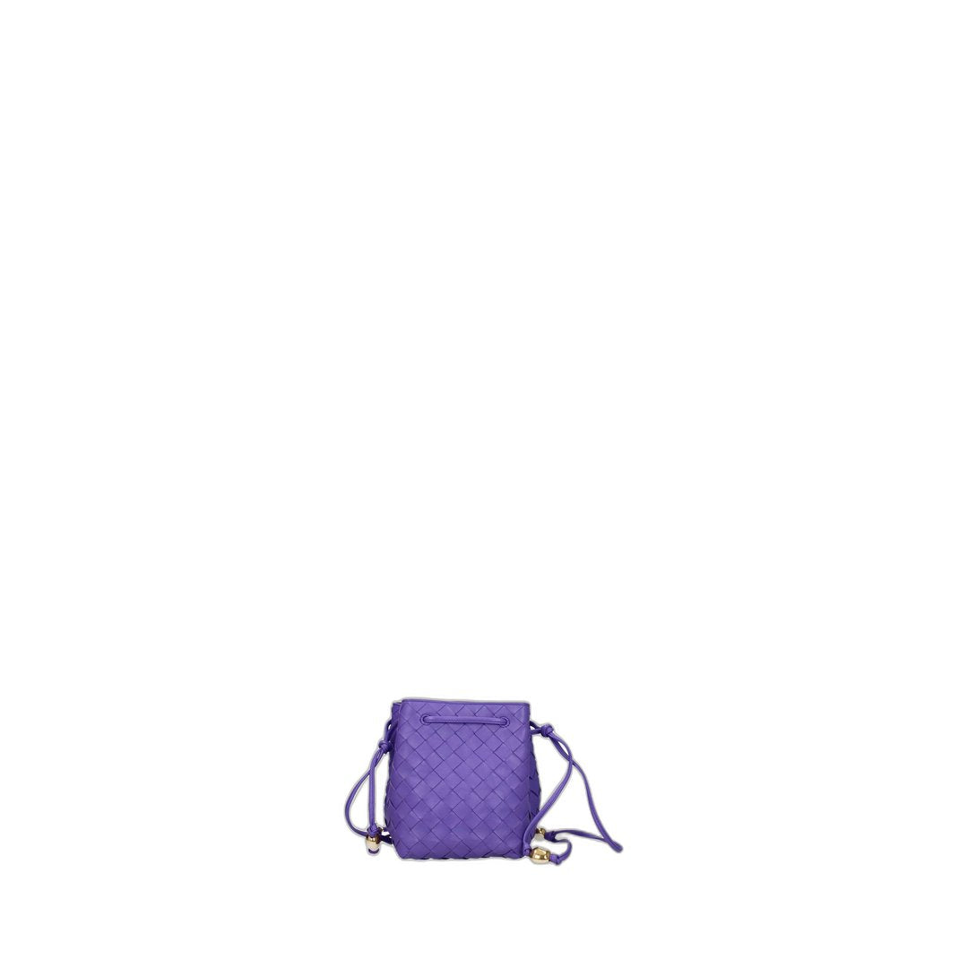 Small Cross Body Bucket Bag In Purple Purple