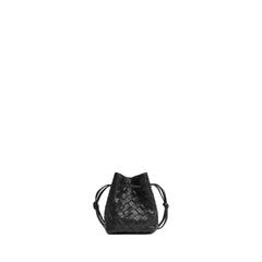 Small Cross Body Bucket Bag In Black Black