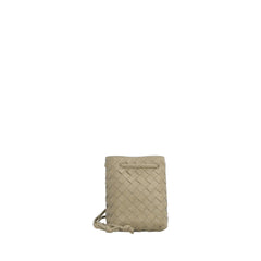 Small Crossbody Bucket Bag In Taupe Taupe