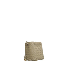 Small Crossbody Bucket Bag In Taupe Taupe