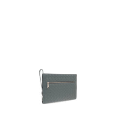 Small Intrecciato Document Case Wristlet