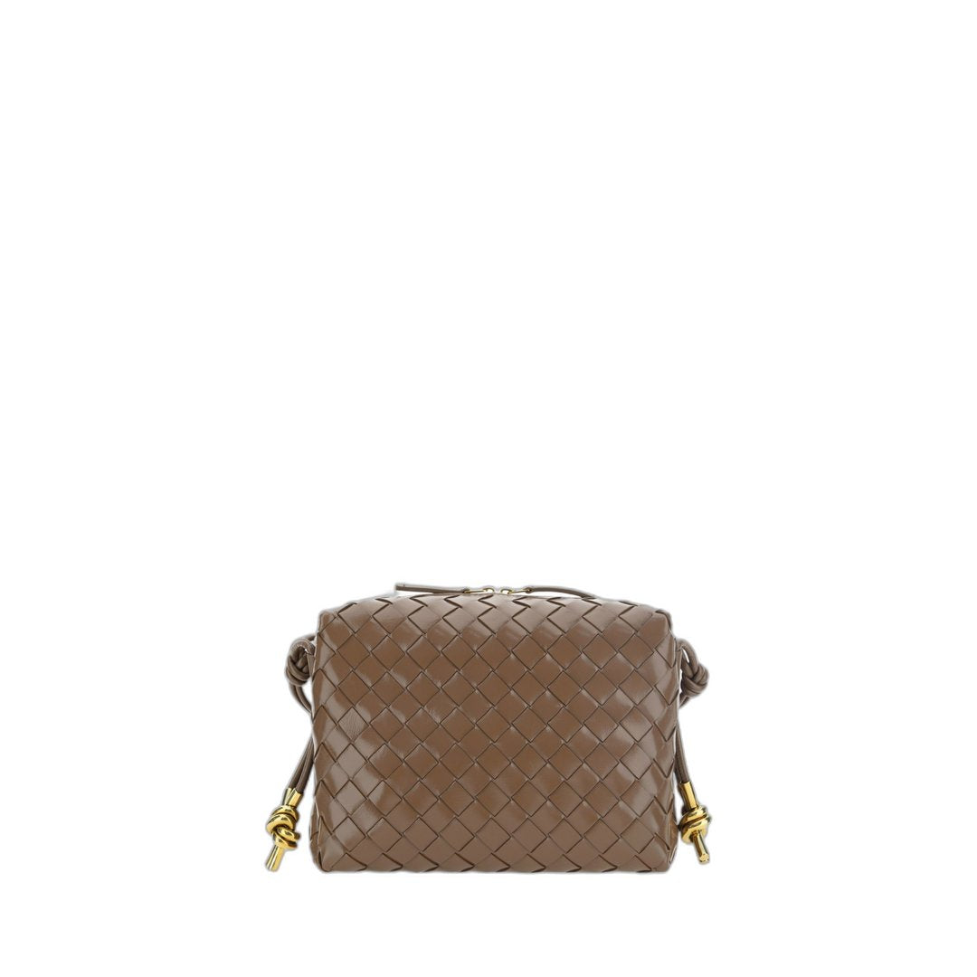 Small Loop Bag In Brown Taupe Grey & Muse