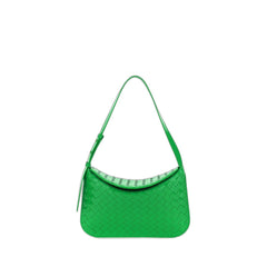 Small Metal Loops Bag In Green Parakeet & Gold