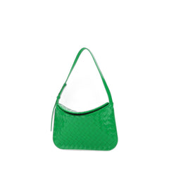 Small Metal Loops Bag In Green Parakeet & Gold