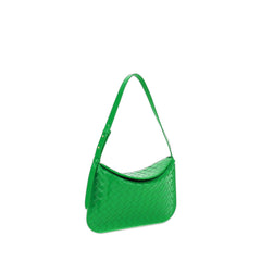 Small Metal Loops Bag In Green Parakeet & Gold