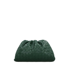 Teen Woven Pouch Clutch In Green Parakeet