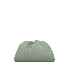 Teen Woven Pouch Clutch In Green Parakeet