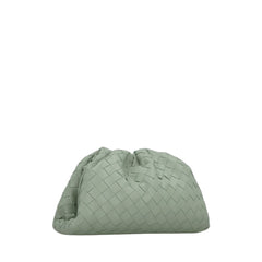 Teen Woven Pouch Clutch In Green Parakeet