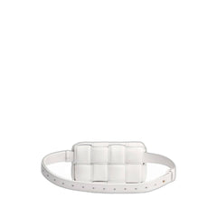 White Padded Cassette Pouch White/Gold