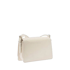 4G Crossbody Bag In Ivory Box Leather White