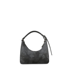 Denim Moon Cut Out Small Model Bag Black