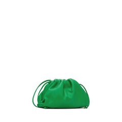 Mini Pouch Clutch Acid Green & Silver