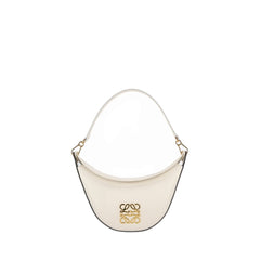 Small Luna Bag In Satin Calfskin In Soft White