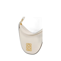 Small Luna Bag In Satin Calfskin In Soft White