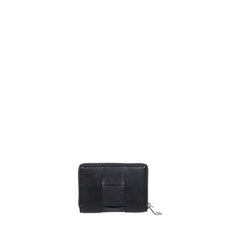 Cassette Zipped Coin Purse Urban Leather In Black