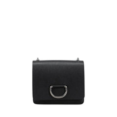 The Small Leather D-Ring Bag In Black