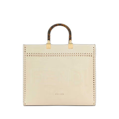 Women Sunshine Medium Shopping Bag In White