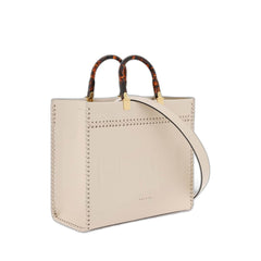 Women Sunshine Medium Shopping Bag In White