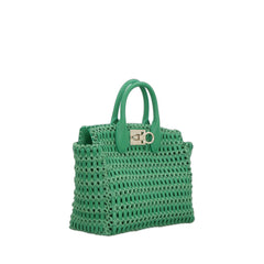 The Studio Box Handbag In Green