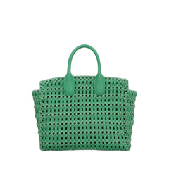 The Studio Box Handbag In Green