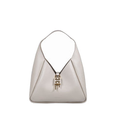 G-Hobo Leather Bag In Beige