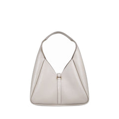 G-Hobo Leather Bag In Beige