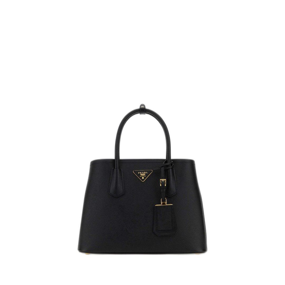 Monochrome Small Saffiano Bag In Black