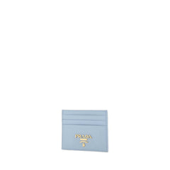 Sky Blue Card Holder In Saffiano In Light Blue