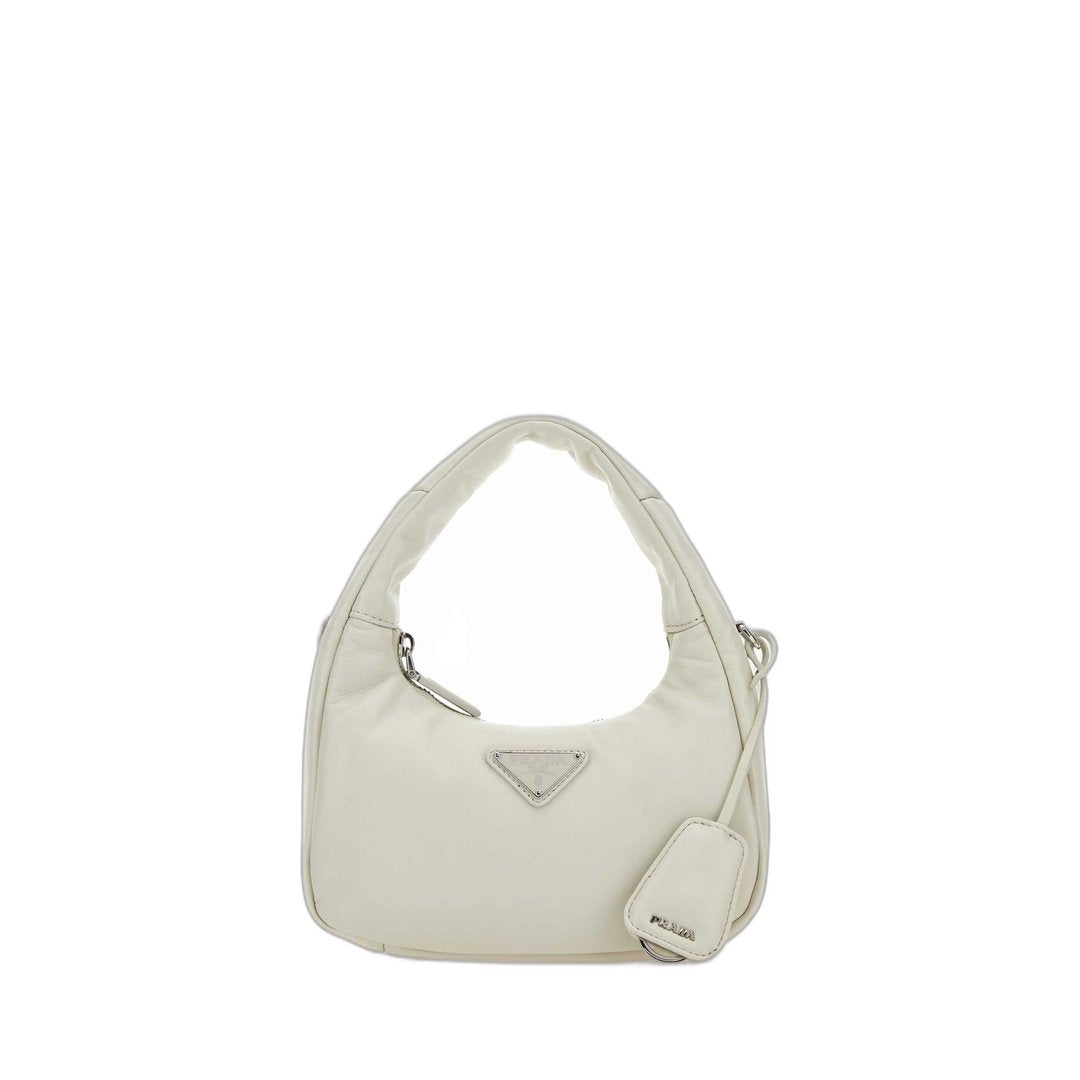 Zipped Mini Handbag In White