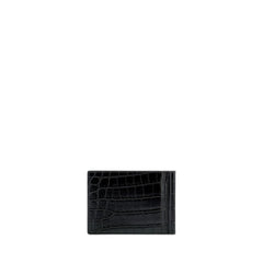 Paris Bill Clip Wallet In Crocodile Embossed