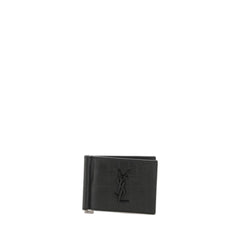 Cassandre Bill Clip Wallet In Crocodile Embossed