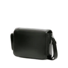 Triomphe Shoulder Bag In Shiny Calfskin Black