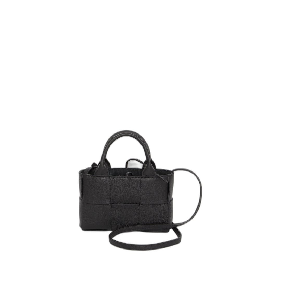 Candy Arco Tote Bag Micro Intreccio Black In