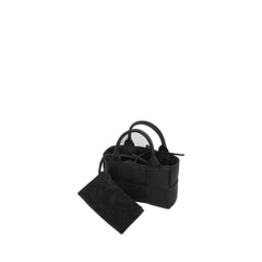 Candy Arco Tote Bag Micro Intreccio Black In