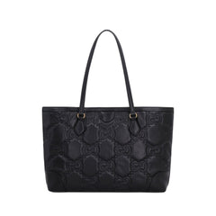 Gg Matelassé Medium Tote Black In Gg Matelassé Leather