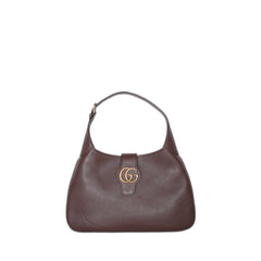 Aphrodite Medium Shoulder Bag Brown In Leather