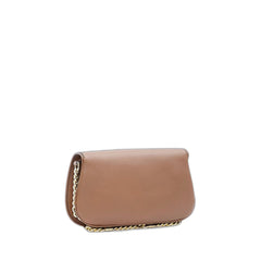 Blondie Shoulder Bag Brown In Leather Gold-Tone