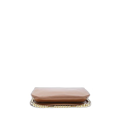 Blondie Shoulder Bag Brown In Leather Gold-Tone