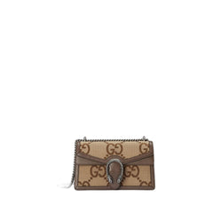 Dionysus Shoulder Bag Small Jumbo Gg Camel/Ebony In