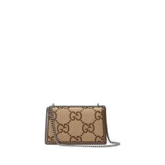 Dionysus Shoulder Bag Small Jumbo Gg Camel/Ebony In