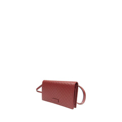 Gg Crossbody Bag Micro Red In Leather