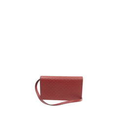 Gg Crossbody Bag Micro Red In Leather