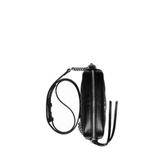 Gg Marmont Shoulder Bag Mini Black In Leather Antique