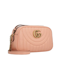 Gg Marmont Shoulder Bag Peach In Leather Antique