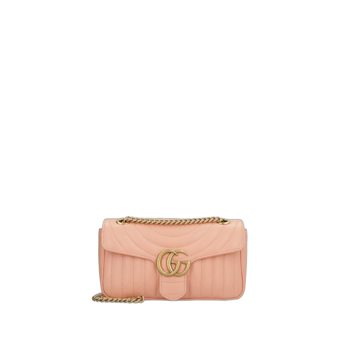 Gg Marmont Small Shoulder Bag Matelasse Round