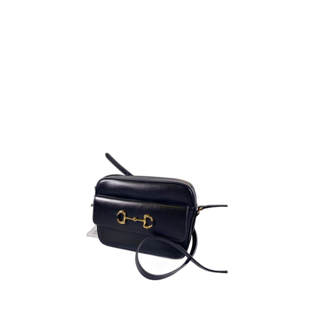 Horsebit 1955 Small Shoulder Bag Black In Leather