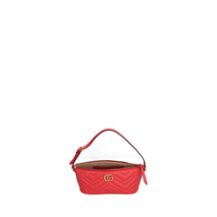 Marmont Gg Small Shoulder Bag Red In Leather Antique