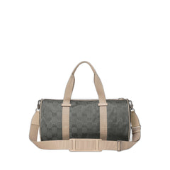 The Grid Duffle Bag Medium Dark Grey In Econyl Nylon